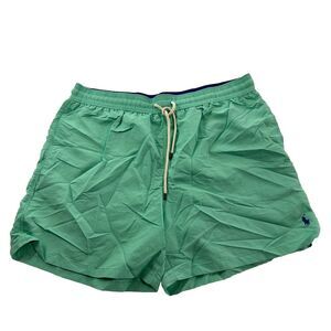 Polo Ralph Lauren Mens XXL Swim Trunks Lined Mint Green 5" Embroidered Pony Logo